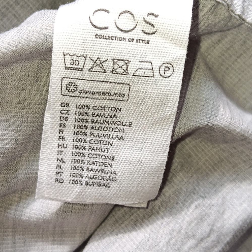 COS grey large pocket shirt dress - Picture 5 of 5